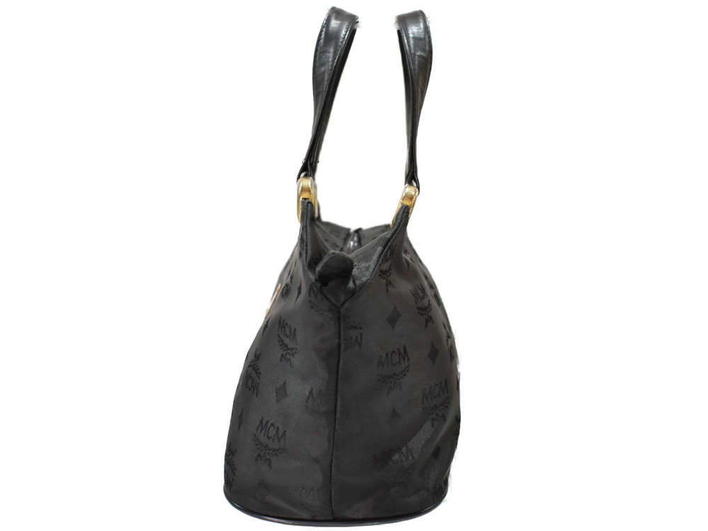 Mcm black handbag leather Black
